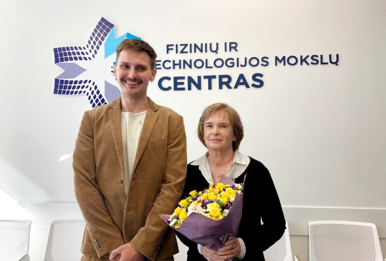 Dr. Raman Novikau and Dr. Galina Lujanienė. Photo: FTMC