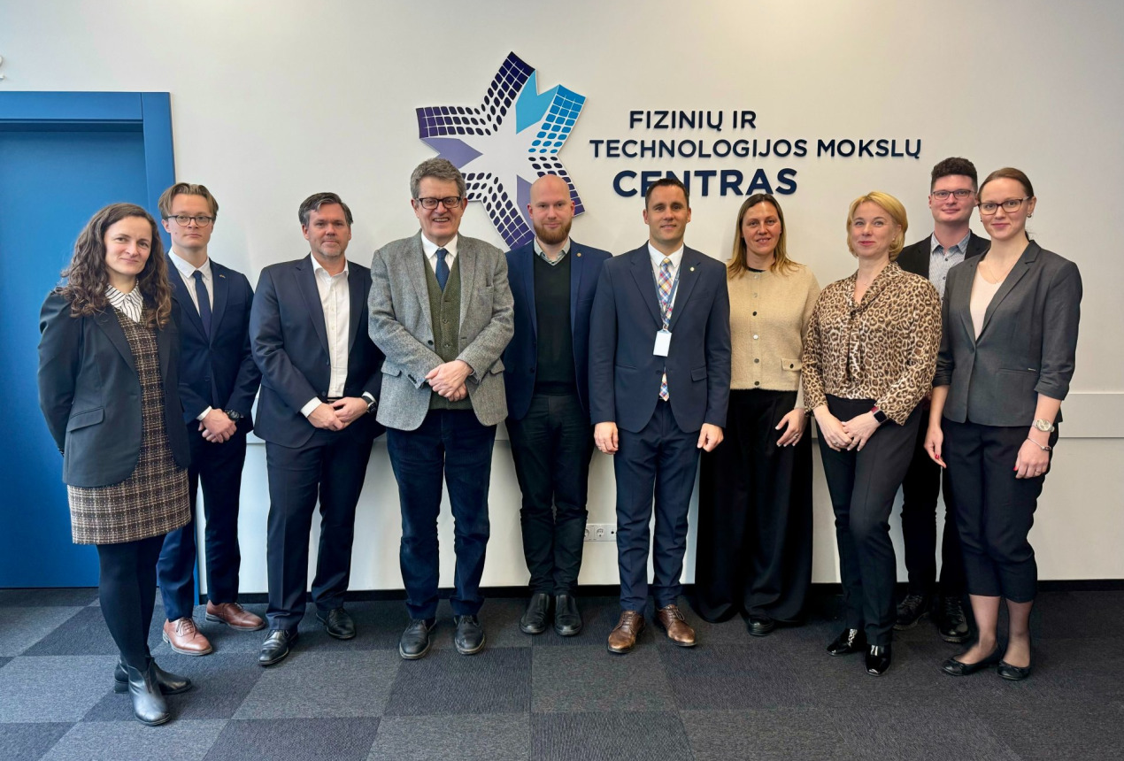 Representatives from the FTMC, the Swedish Embassy in Lithuania, the KTH Royal Institute of Technology in Stockholm and AstraZeneca. Photo: FTMC