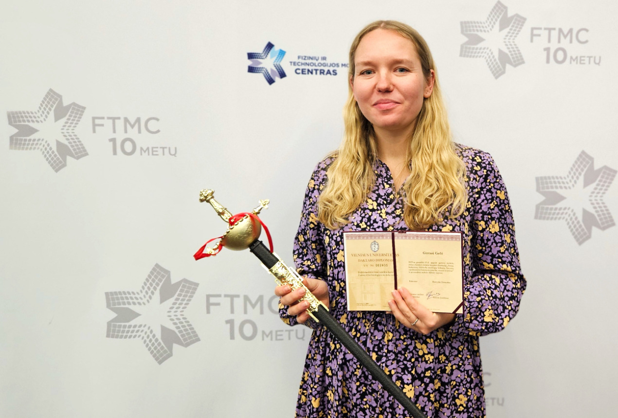 Dr. Gintarė Gečė. FTMC nuotrauka