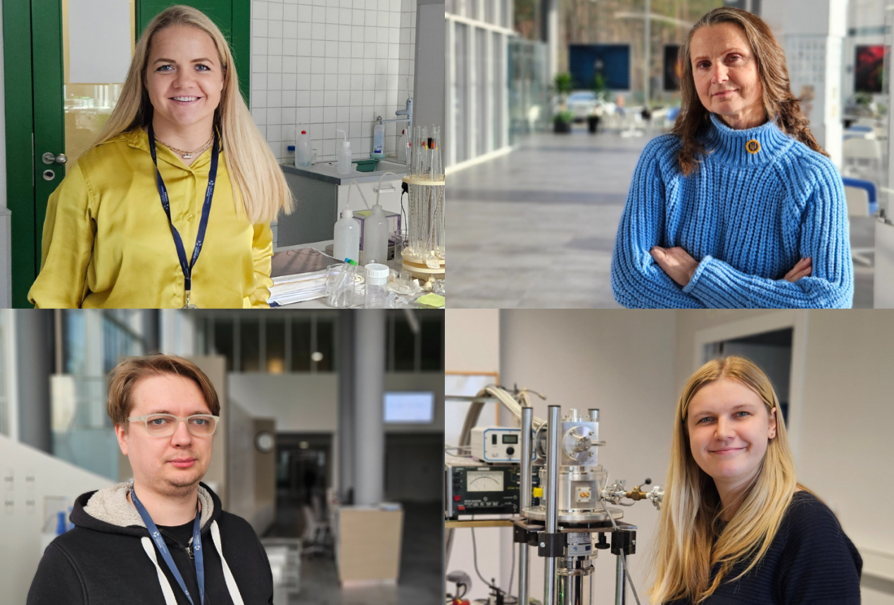 Dr. Agnė Sukovienė, Dr. Renata Butkutė, Dr. Augustas Vaitkevičius and Dr. Evelina Dudutienė. Photos: FTMC