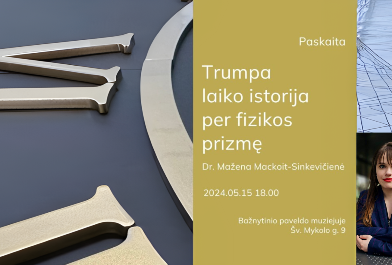 Organizatorių skelbimas / nuotrauka iš dr. M. Mackoit-Sinkevičienės asmeninio archyvo