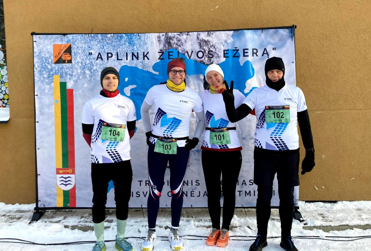 Dr. Ričardas Norkus, Yaraslau Padrez, dr. Lena Golubewa ir Šarūnas Mačiulis. FTMC nuotrauka