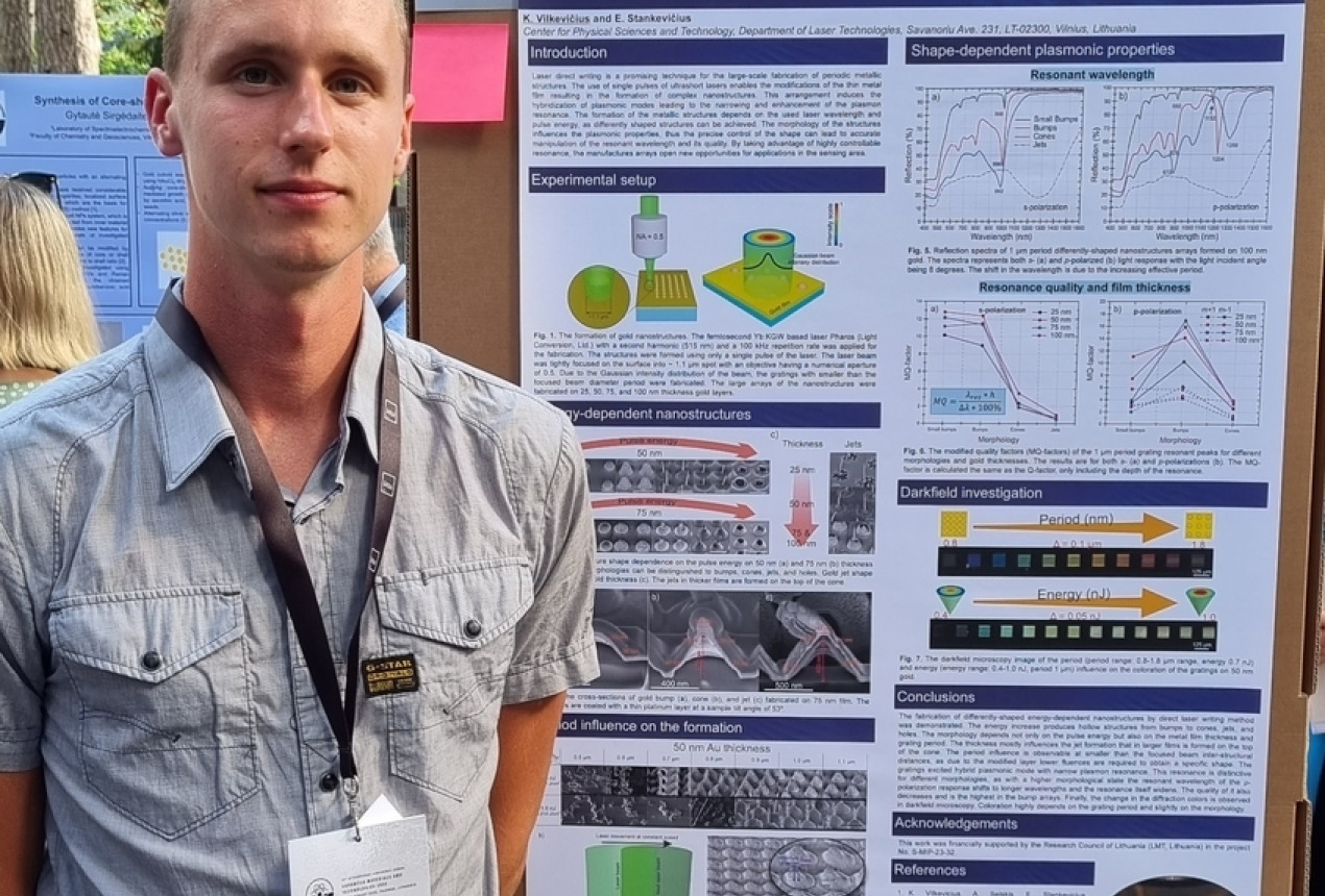FTMC doktorantas Kernius Vilkevičius. FTMC nuotrauka
