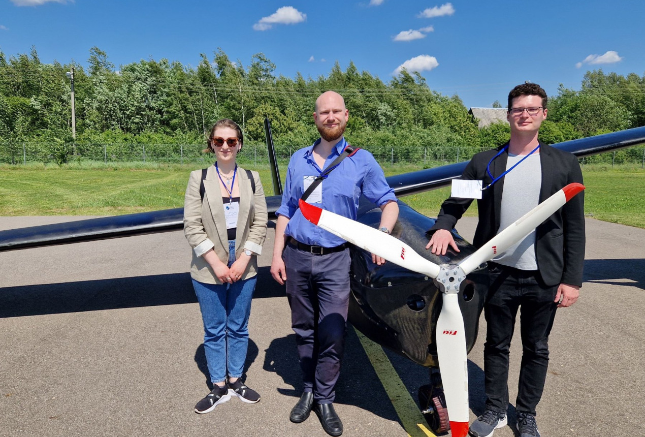 FTMC inovacijų vadybininkai Irina Fiodorova, Karolis Stašys ir Mantas Skaržinskas. FTMC nuotrauka