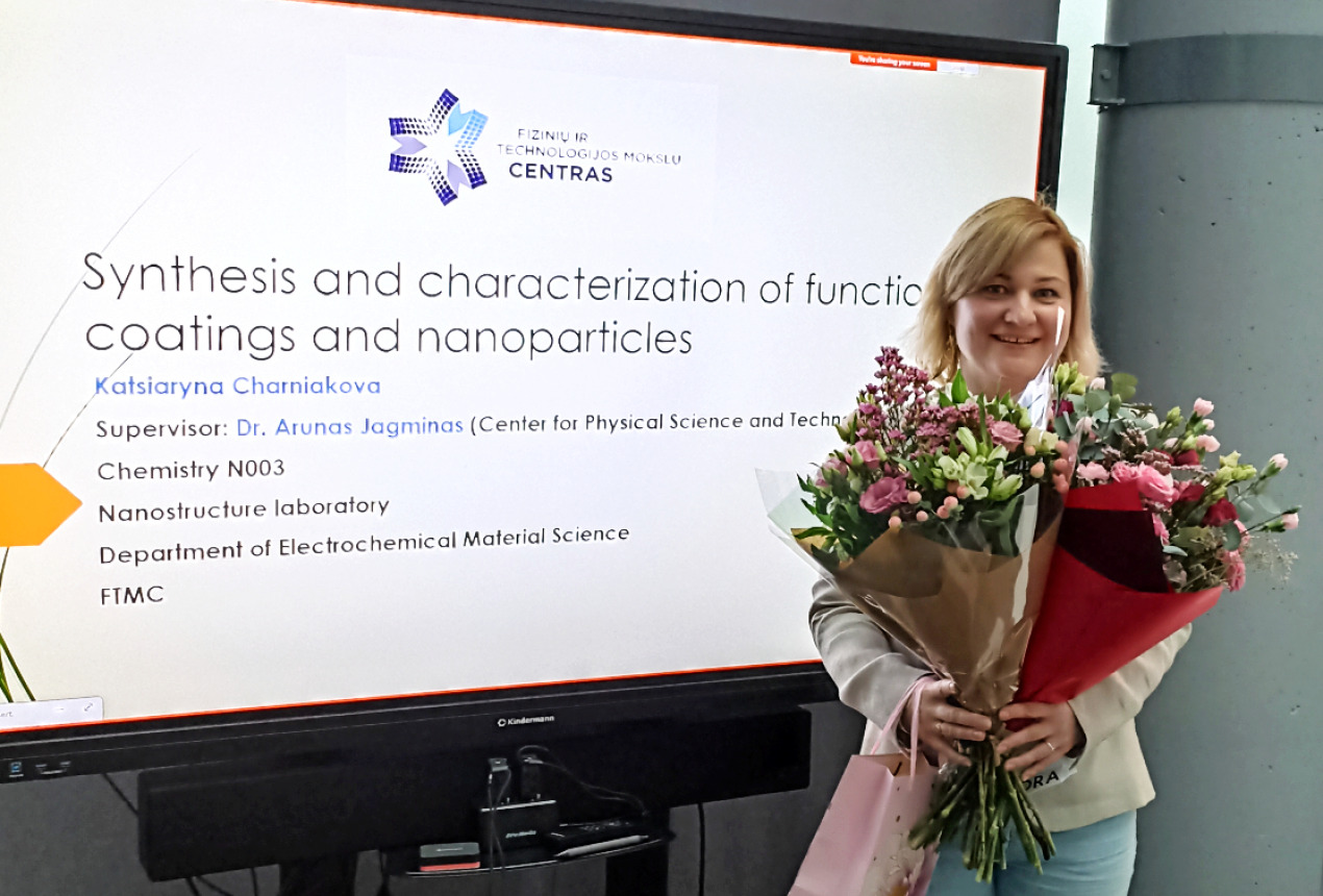 Dr. Katsiaryna Charniakova. Dr. Renatos Karpicz nuotrauka