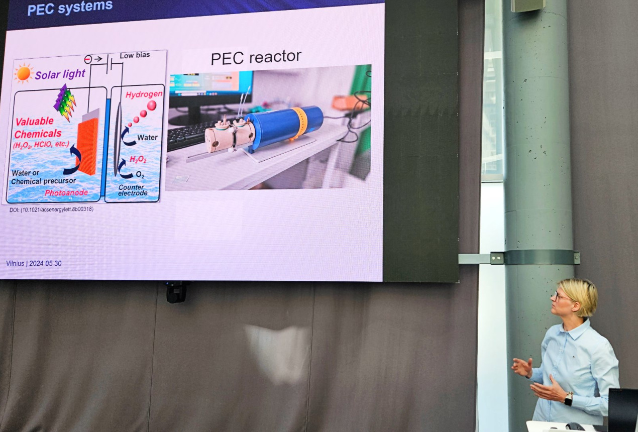 Forume savo darbus pristačiusi Dr. Milda Petrulevičienė. FTMC nuotrauka