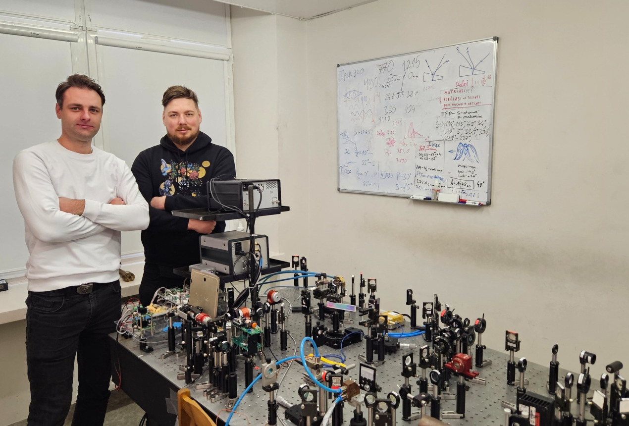 Dr. Paulius Mackonis ir dokt. Augustinas Petrulėnas. FTMC nuotrauka