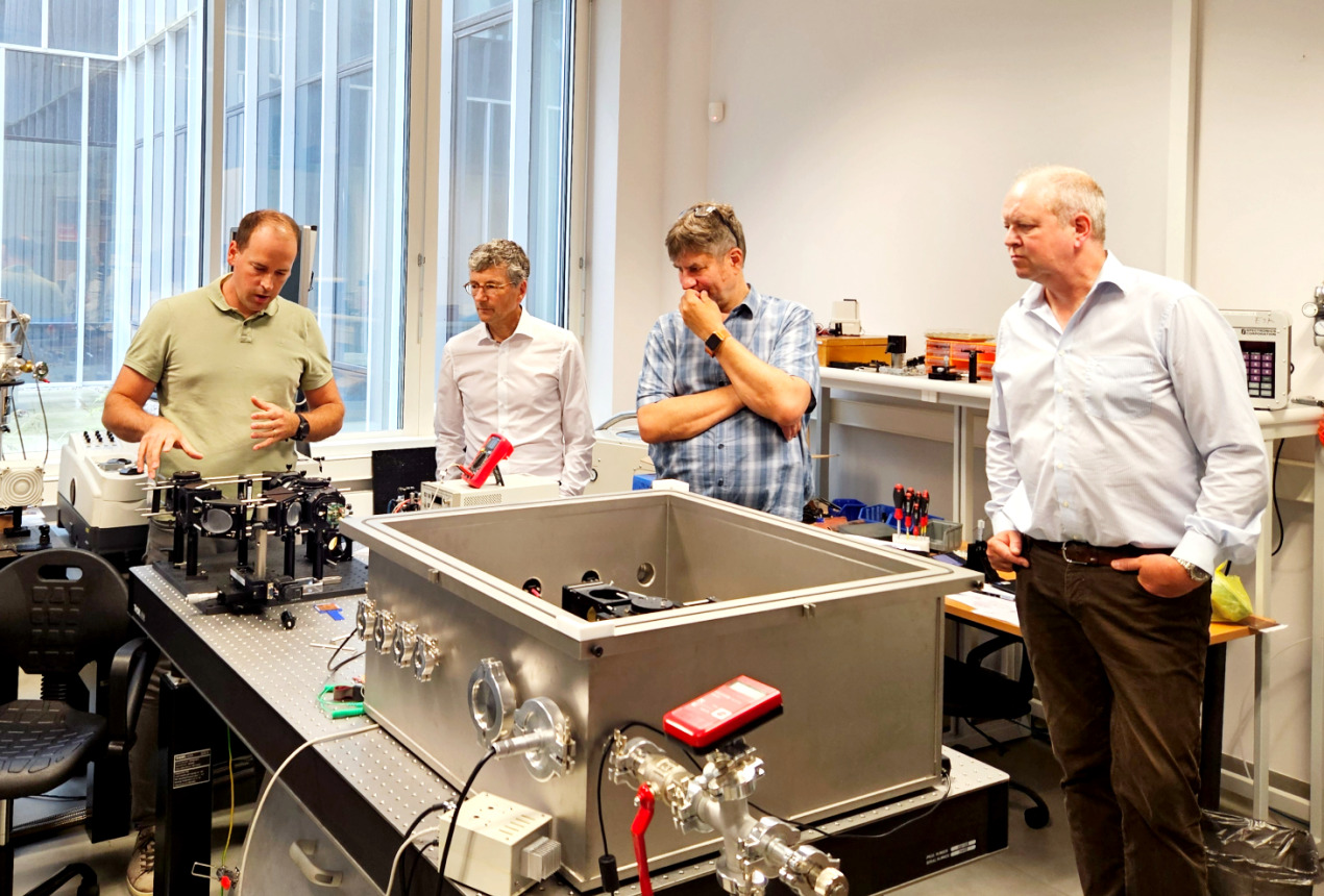 Dr. Linas Minkevičius ir DESY delegacijos nariai. FTMC nuotrauka