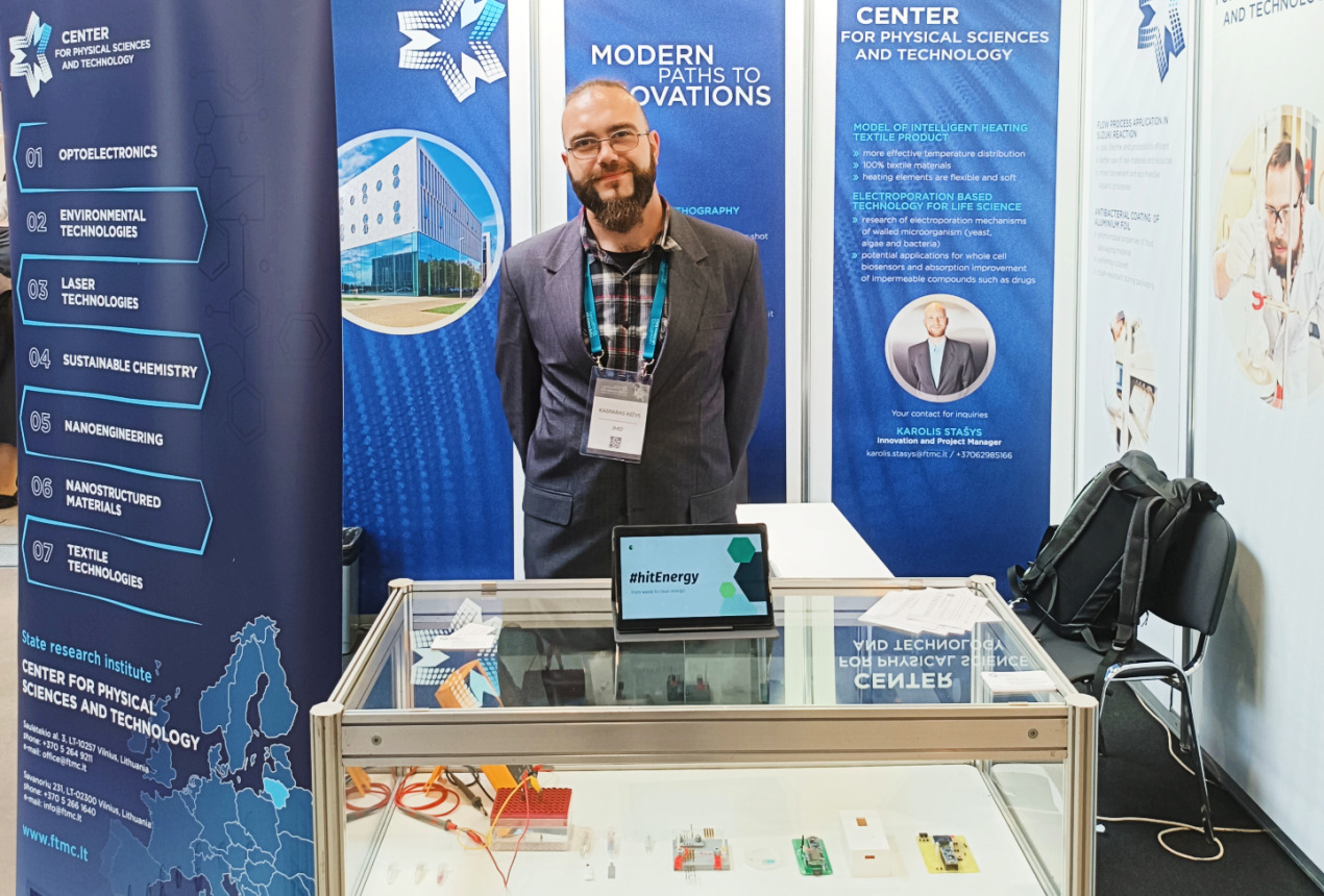 PhD student Kasparas Kižys. Photo: FTMC