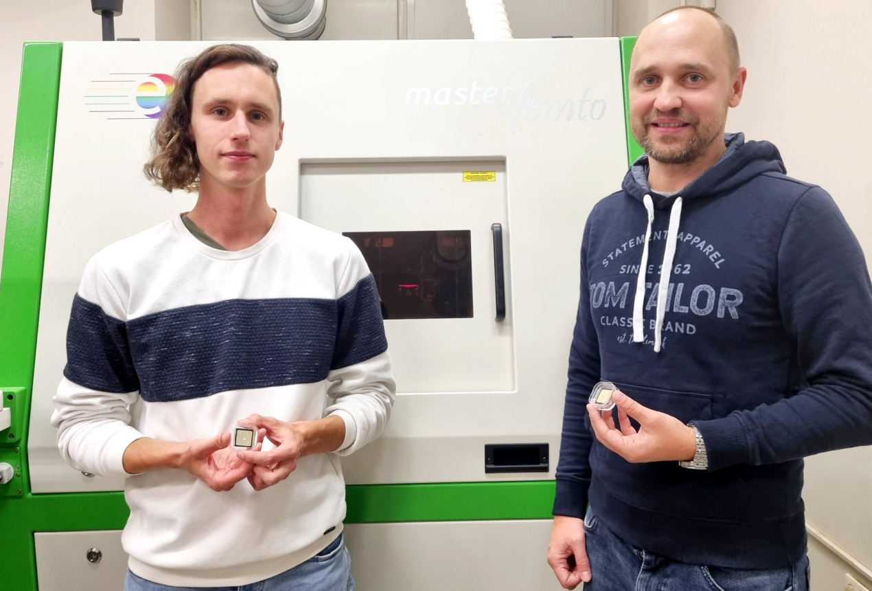 Kernius Vilkevičius and Dr. Evaldas Stankevičius. Photo from personal archive / FTMC