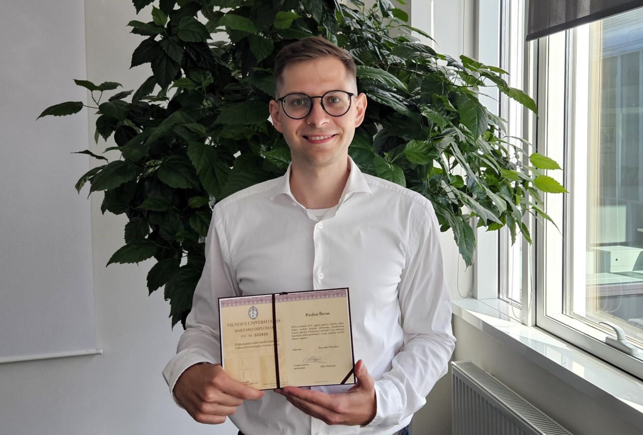 Dr. P. Šlevas. FTMC photo.