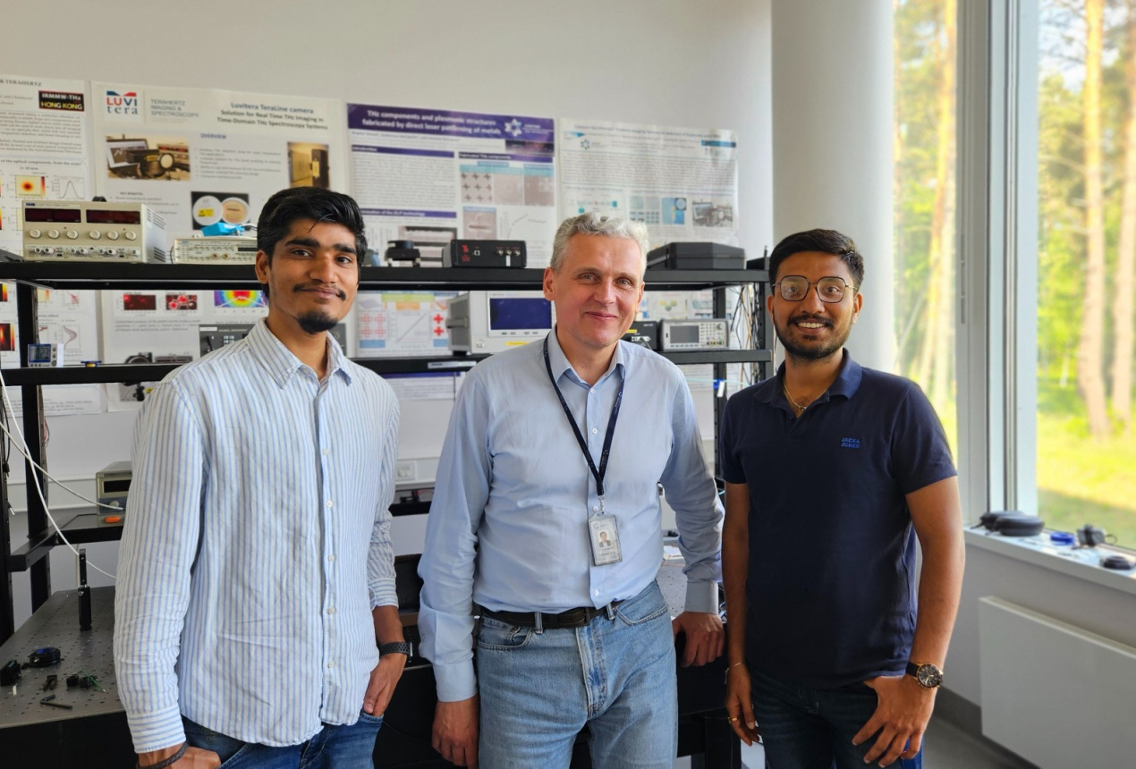 Ashish Kumar, dr. Irmantas Kašalynas and Surya Revanth Ayyagari. FTMC photo