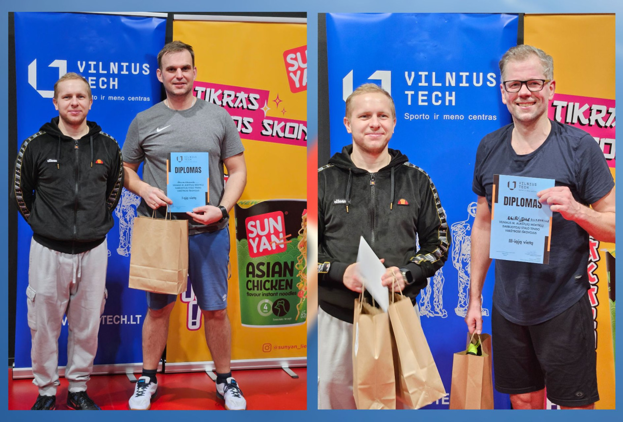 Matas Vilkas, Dr. Žilvinas Ežerinskis and Dr. Egidijus Auksorius. Photos from personal archive