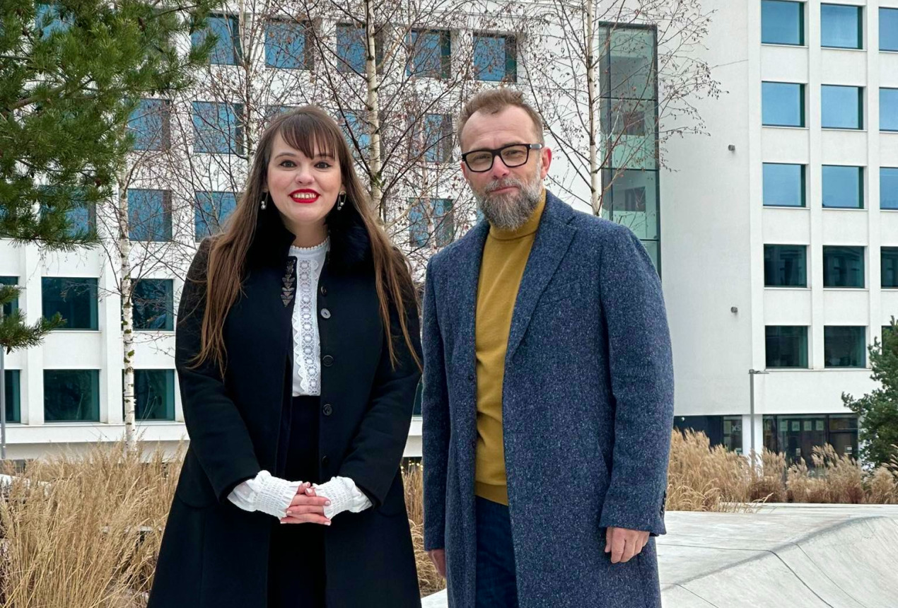 Dr. Mažena Mackoit-Sinkevičienė ir Rytis Zemkauskas. Asmeninio archyvo nuotrauka